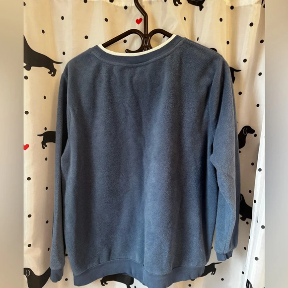 Blue Embroidered Women's Sweater - Picture 3 of 4